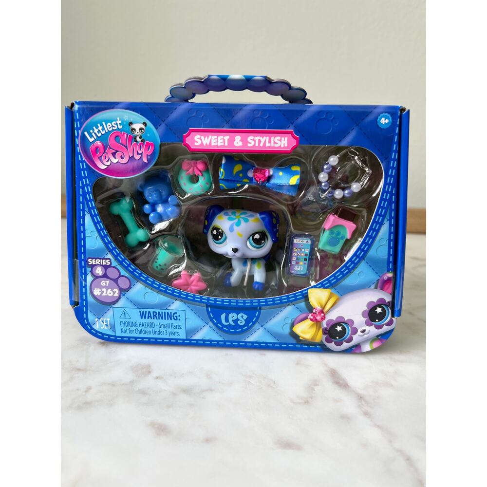 Littlest Pet Shop Dalmatian #262 Sweet & Stylish Pets Play-set G7 New
